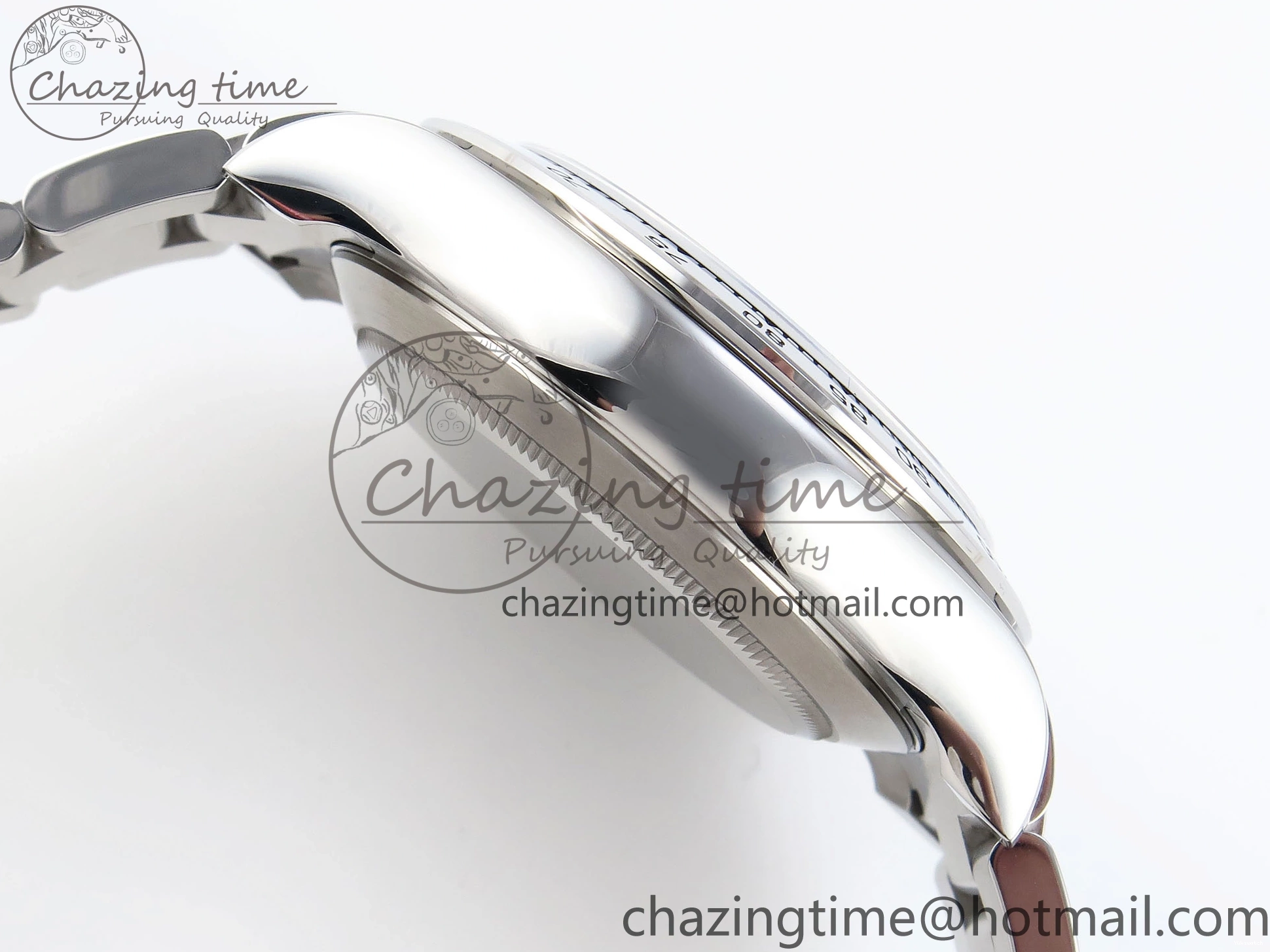 116509 OMF DIAL SS BEST ON A7750 DAYTONA BLUE MOVEMENT) SS STICK BRACELET (SLIM EDITION 1219